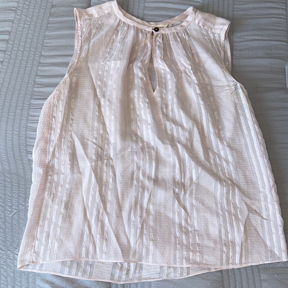Light pink, see-through blouse